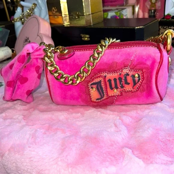 HTF✨Hot Pink Juicy Couture Mini Barrel 🎀✨ - Picture 10 of 13